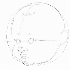 赤ちゃんの顔のバランス